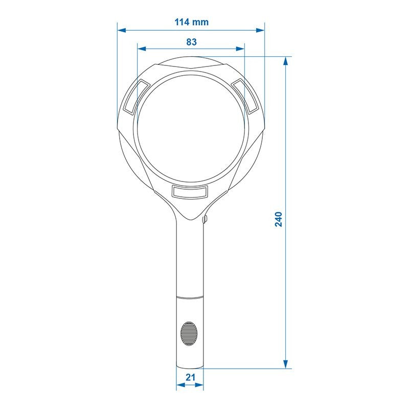 Loupe avec éclairage COB LED