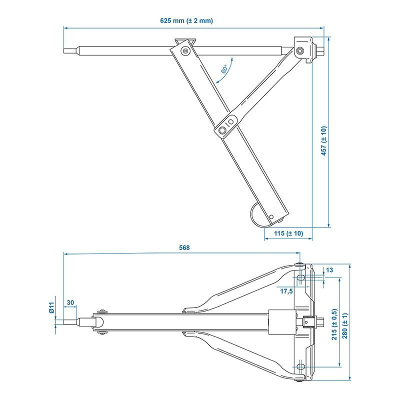 Vérin stabilisateur 500kg