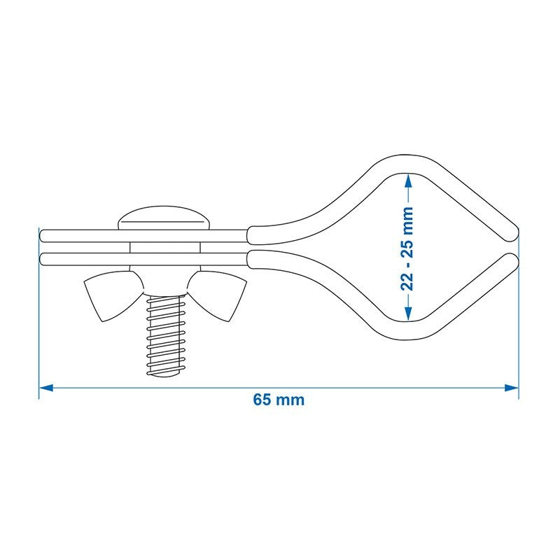 Pince pour barre de auvent 25-28mm enrobage