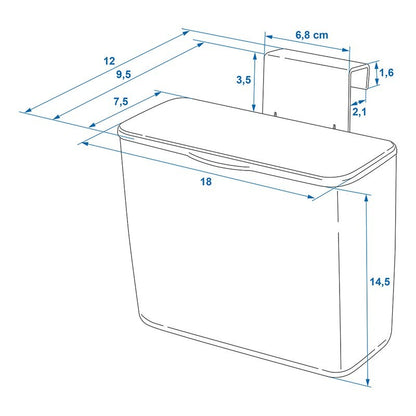 Poubelle XS avec couvercle pour caravane/camping-car