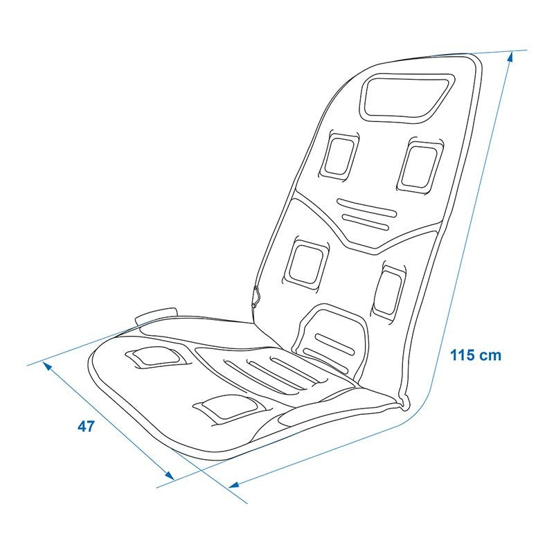 Coussin de Massage & Chauffant 12V 2 en 1