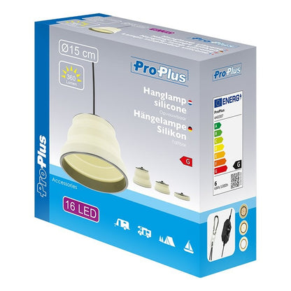 Lampe suspendue LED pliable blanc Ø15cm