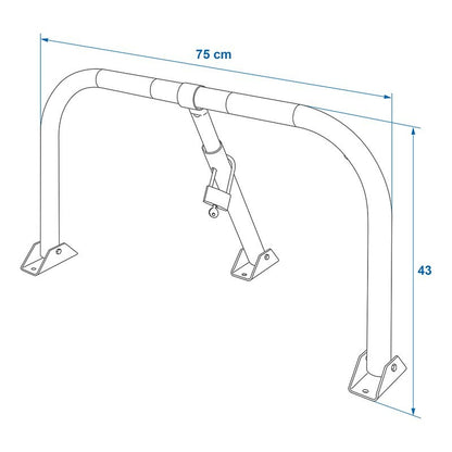 Arceau de parking avec serrure