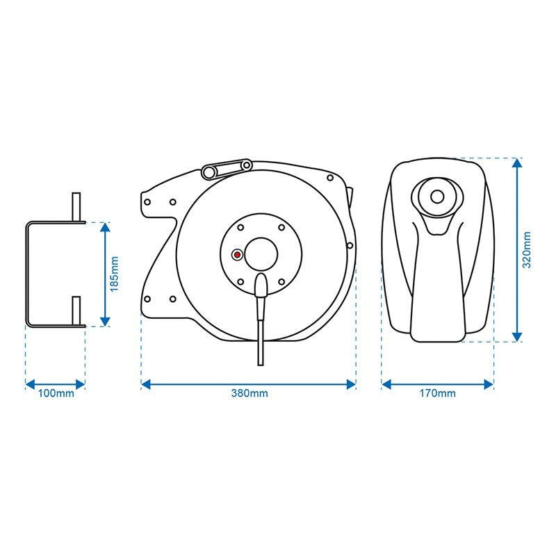 Enrouleur automatique de câble 15M 3x1,5mm²