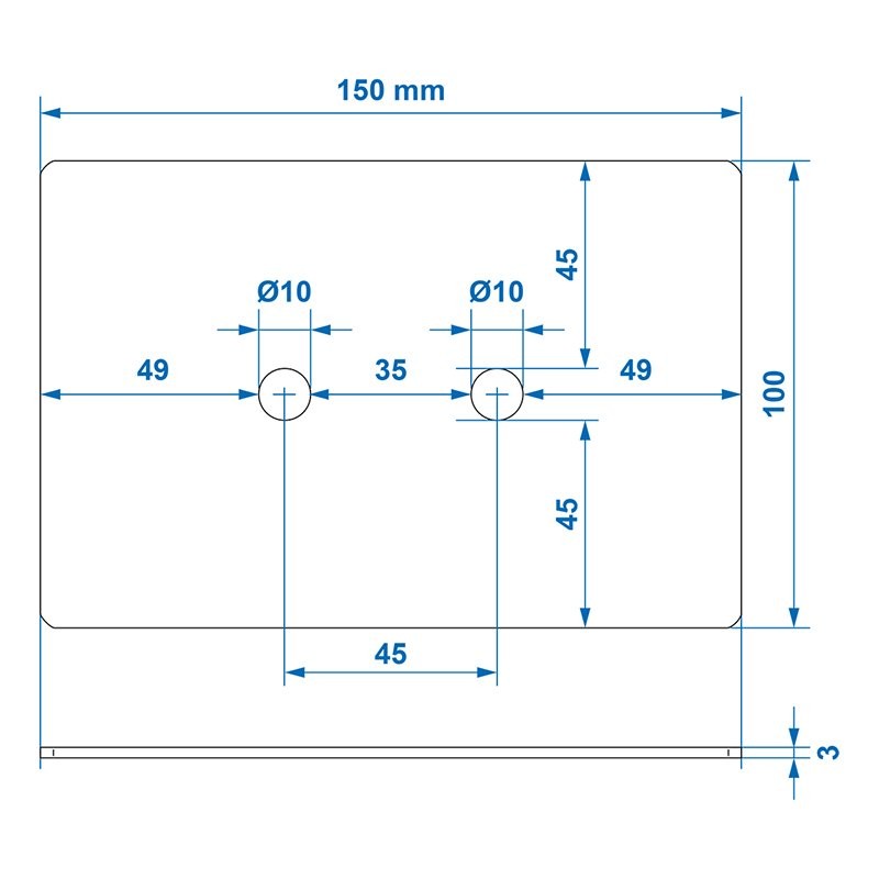 Contre plaque pour 342136 et 342133