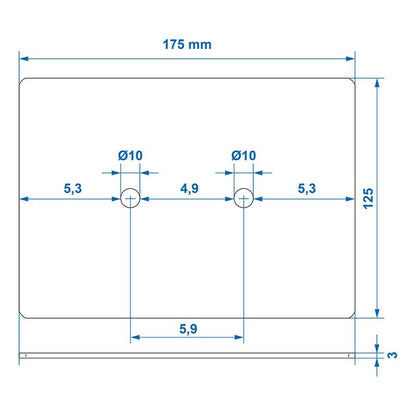 Contre plaque pour 342138 et 342134