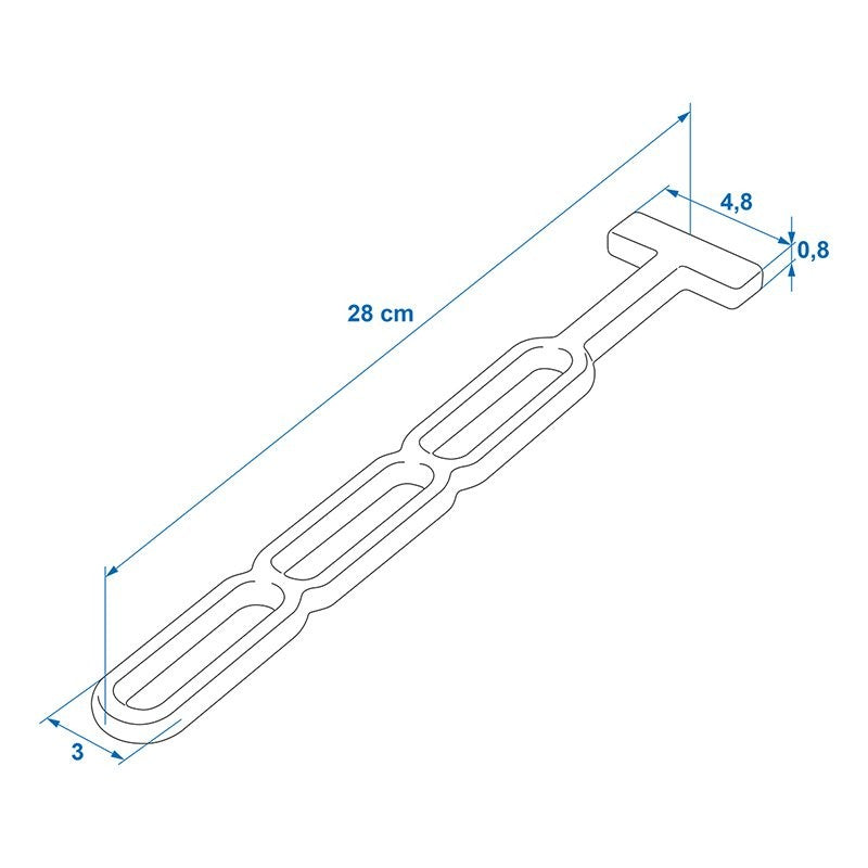 Tendeur en caoutchouc réglable 285mm