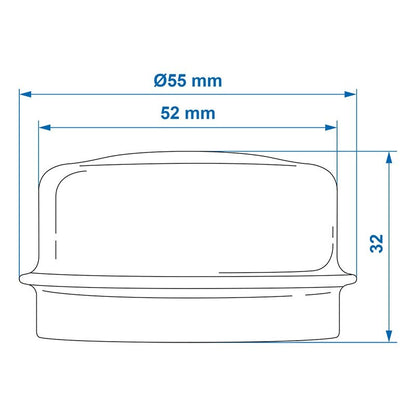 Bouchon de moyeu Ø52mmx26mm convient à Knott/Hahn/Nieper