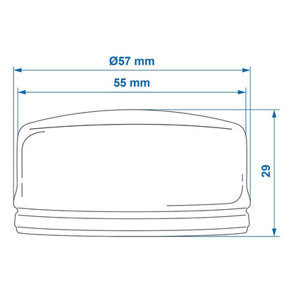 Bouchon de moyeu Ø55mmx29mm convient à AL-KO