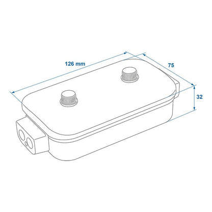 Boîte de dérivation plastique 8x4-pôles modèle 1