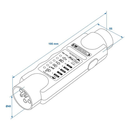 Testeur de prise 7-pôles 12V