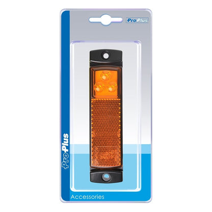 Feu de position latéral 12/24V orange 126x30mm LED