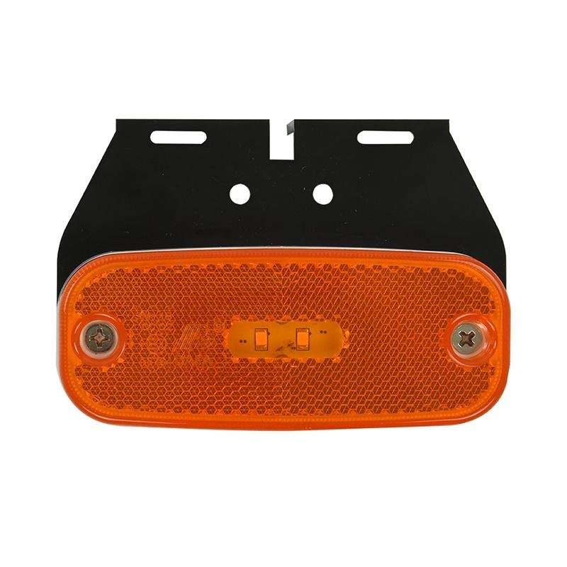 Feu de position latéral 10-30V orange 110x45mm LED avec support