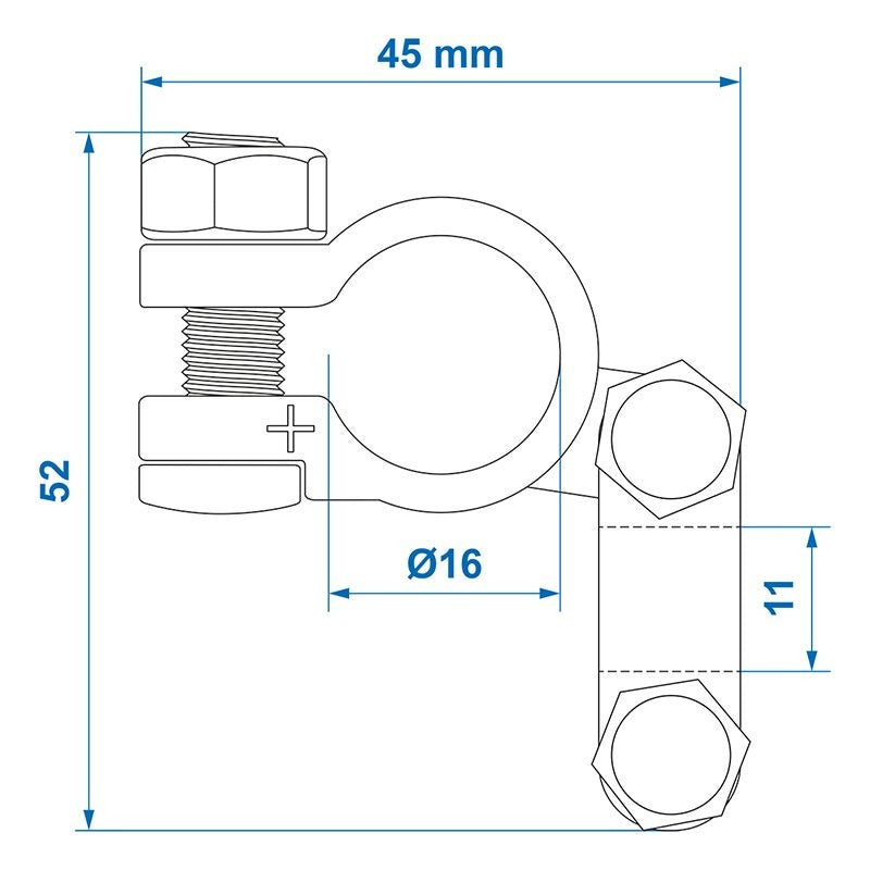 Cosse de connexion de batterie (+) standard