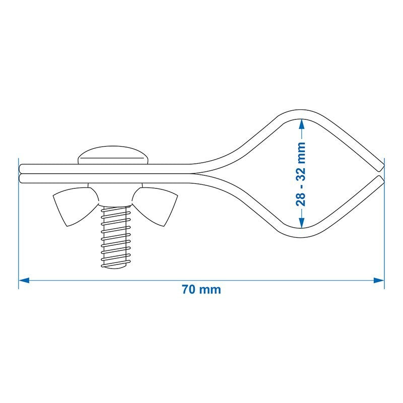 Pince pour barre de auvent 28-32mm