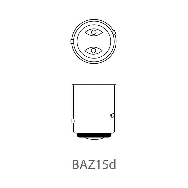 Lampe de voiture 12V 21/4W BAZ15d par pièce