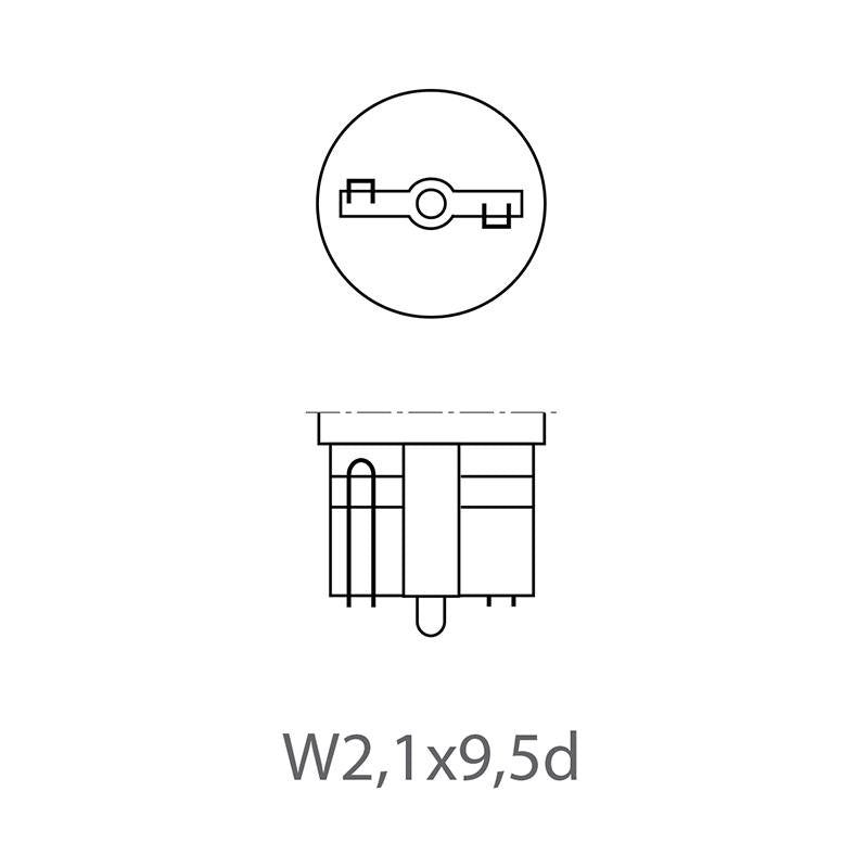 Lampe de voiture 12V 5W T10 W2,1x9,5d par pièce