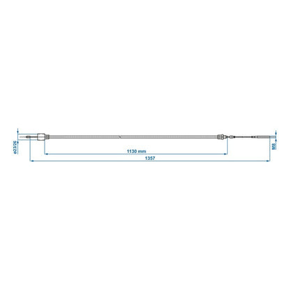 Câble de frein 1020/1216mm cloche Ø26mm convient pour AL-KO < '97