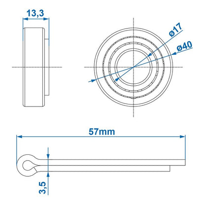 Roulement conique 11949/11910 19,05x45,23x15,49