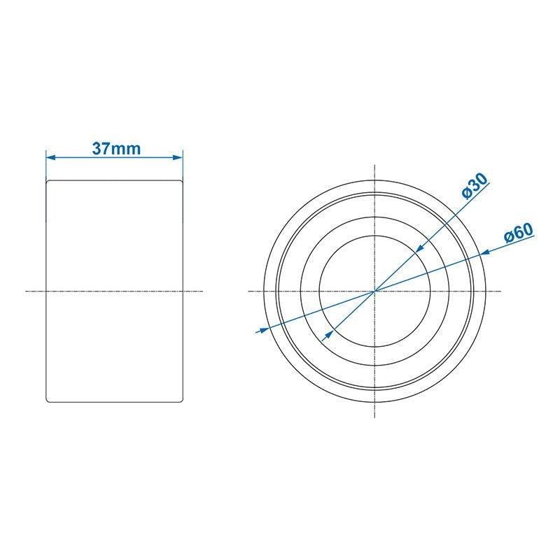 Roulement compact 34/64x37mm universel