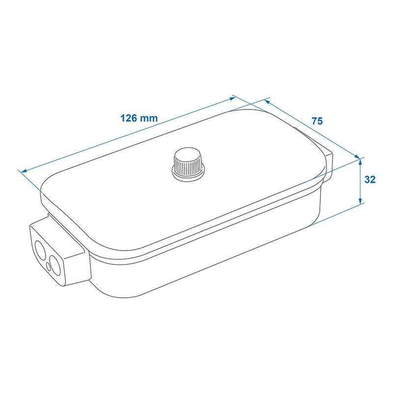 Boîte de dérivation plastique 8x4-pôles modèle 1