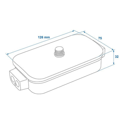 Boîte de dérivation plastique 8x4-pôles modèle 1