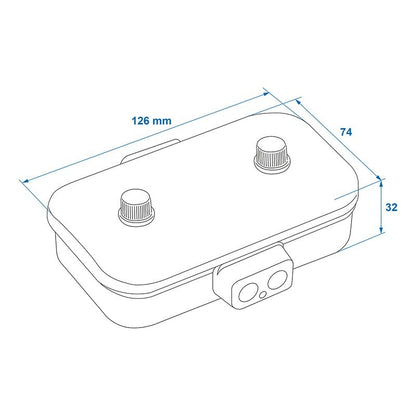 Boîte de dérivation plastique 8x4-pôles modèle 1