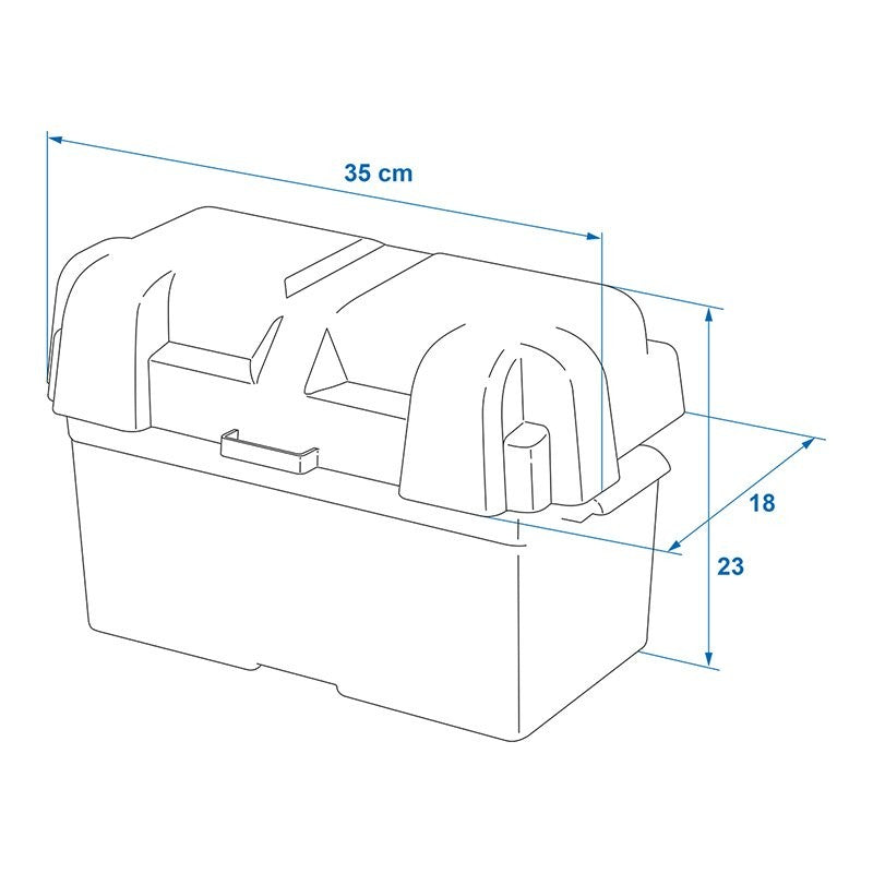 Boîte à batterie 35x18x20cm