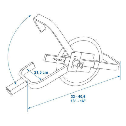 Sabot de roue 13 - 16 pouces