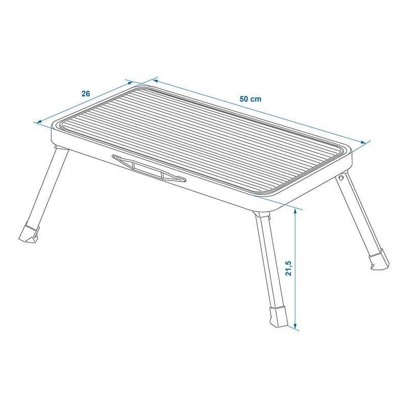 Marche pied mono pliable pour caravane / camping-car