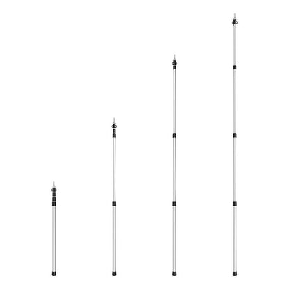 Poteau de tente télescopique 93-230cm - jeu de 2 pièces