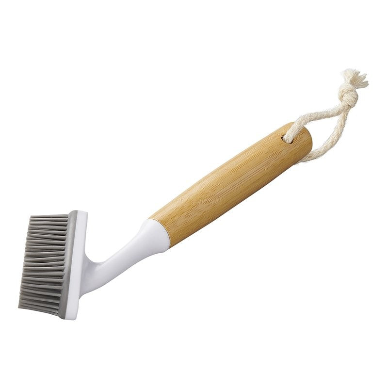 Brosse à vaisselle silicone 30,5 cm Ø6 cm bambou