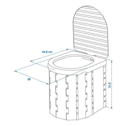 WC de camping pliable