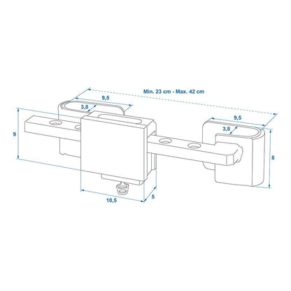 Serrure de camion et conteneur adjustable