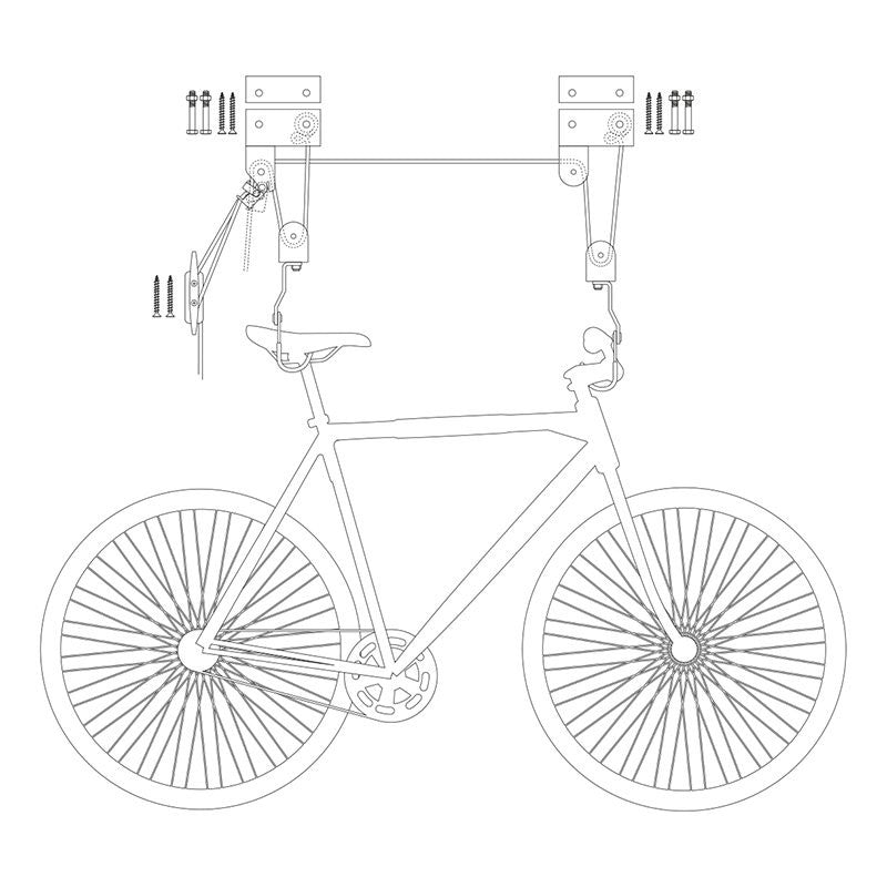 Ascenseur de vélo pour montage au plafond