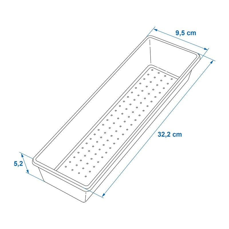 Range couverts 40,5 x 32,5 x 4,5 cm