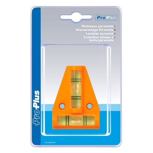 Croisillon niveau à bulle pyramide dans blister