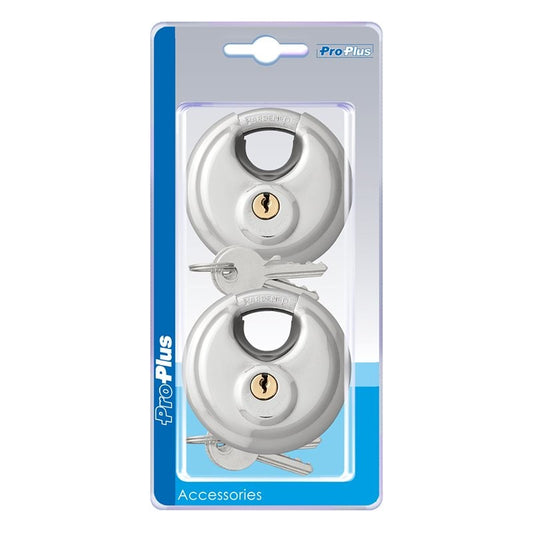 Cadenas à disque Ø70mm 2 pièces assortie de même façon dans blister