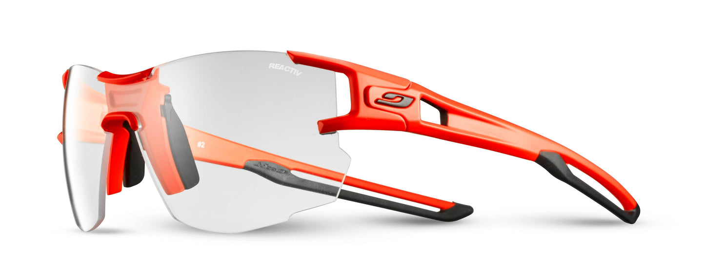 Lunette de soleil Julbo Aerolite | Orange Fluo / Black | Reactiv Performance 0-3