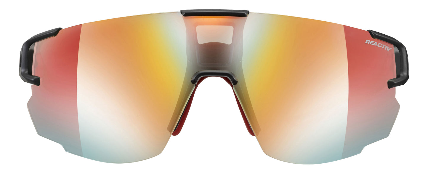 Lunette de soleil Julbo Aerospeed | Black / Red / Red | Reactiv Performance 1-3 Laf