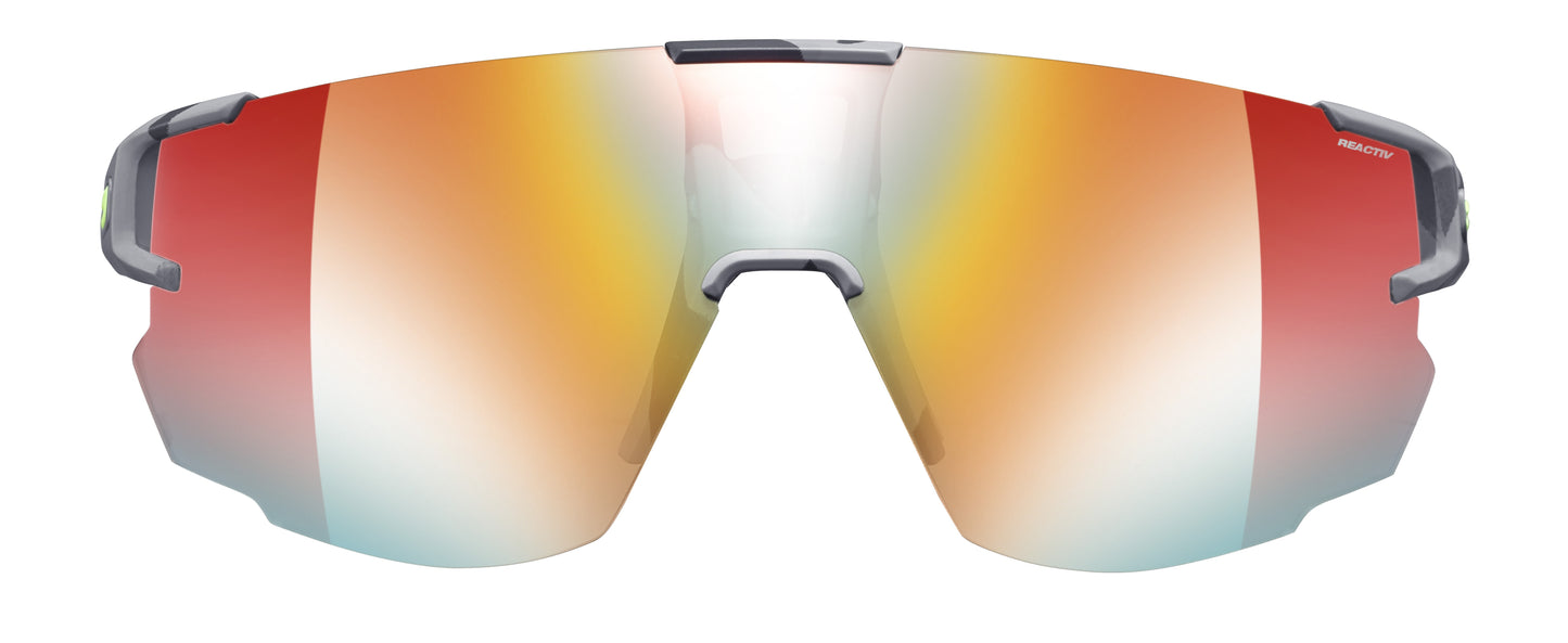 Lunette de soleil Julbo Aerospeed | Grey Camo / Yellow | Reactiv Performance 1-3 Laf