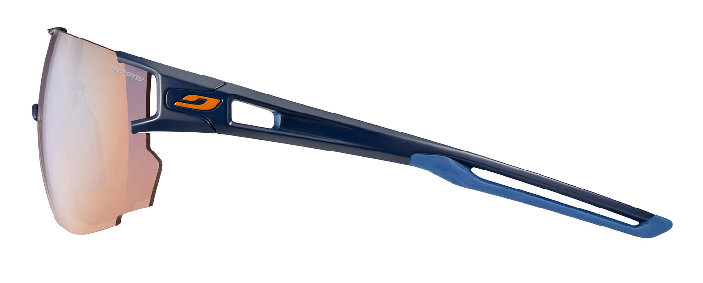 Lunette de soleil Julbo Aerospeed | Dark Blue / Dark Blue / Orange | Reactiv Performance 1-3 Hc