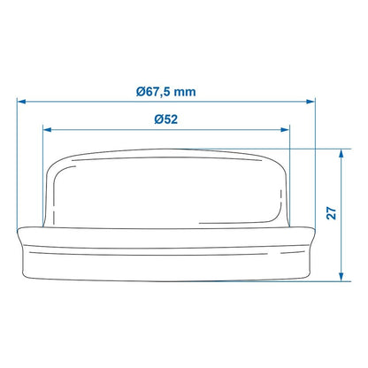 Bouchon de moyeu Ø64mmx28mm convient à Knott dans blister