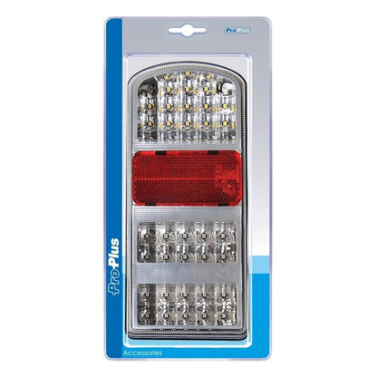 Feu arrière 5 fonctions 225x105mm 43LED droite dans blister