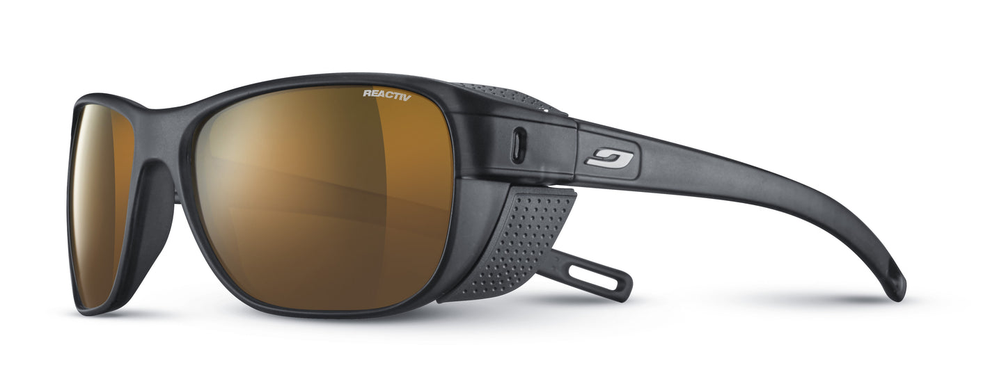 Lunette de soleil Julbo Camino | Noir Translucide Mat / Gris | Reactiv High Mountain 2-4