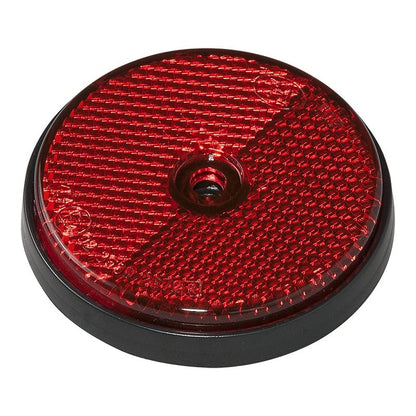 Réflecteur rouge 60mm à visser 2 pièces dans blister