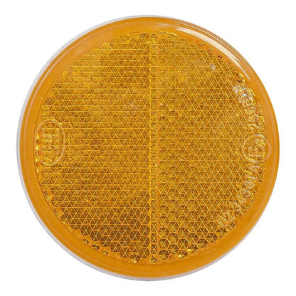 Réflecteur orange 60mm adhésif 2 pièces dans blister