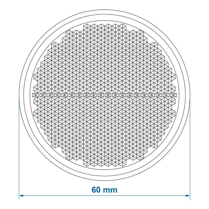 Réflecteur blanc 60mm adhésif 2 pièces dans blister