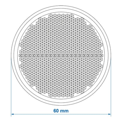 Réflecteur blanc 60mm adhésif 2 pièces dans blister