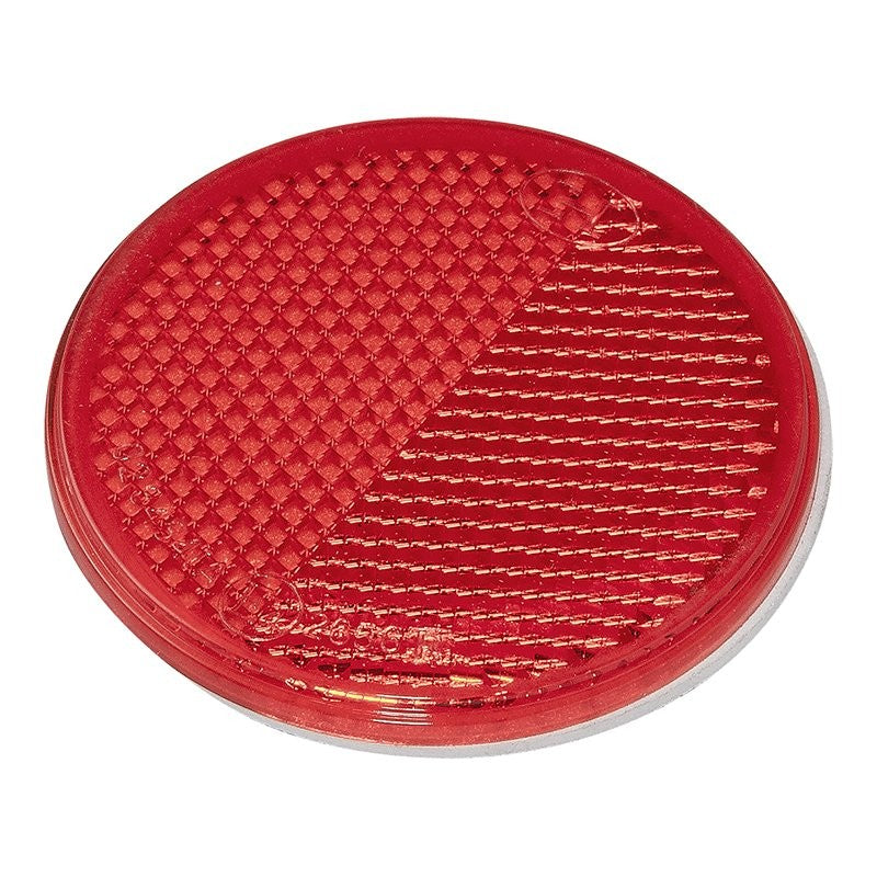 Réflecteur rouge 60mm adhésif 2 pièces dans blister